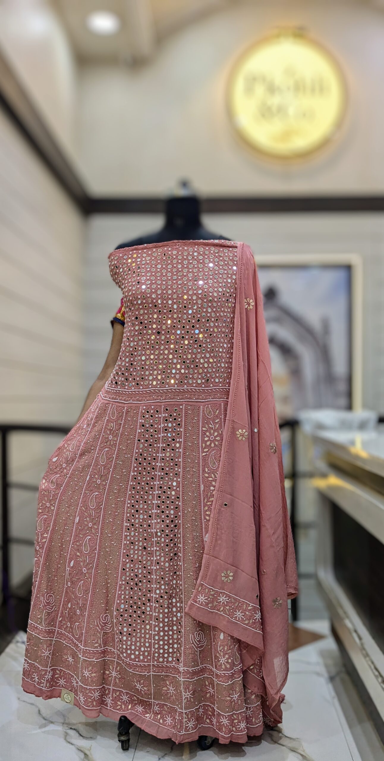 Pure Georgette Anarkali