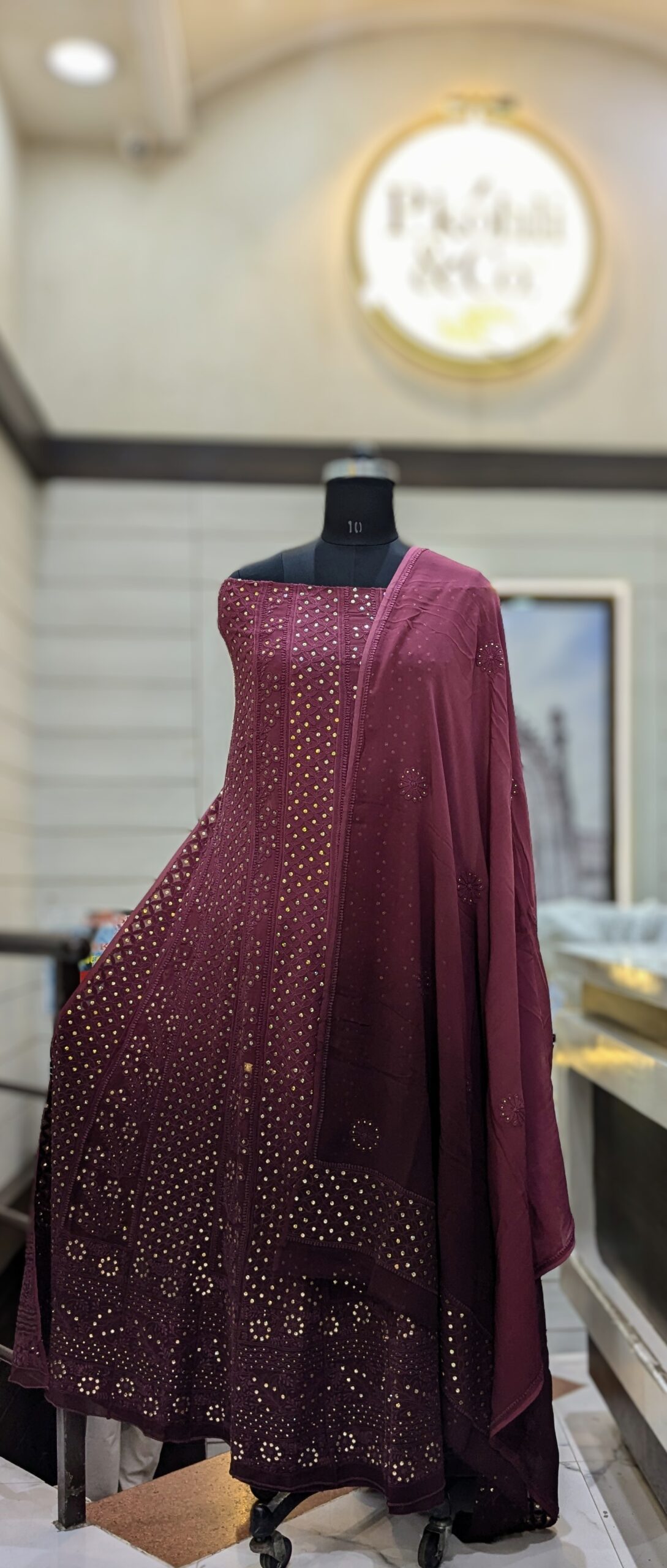 Pure Georgette Anarkali