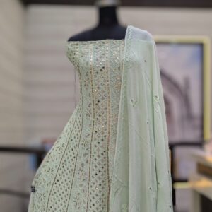 Pure georgette anarkali