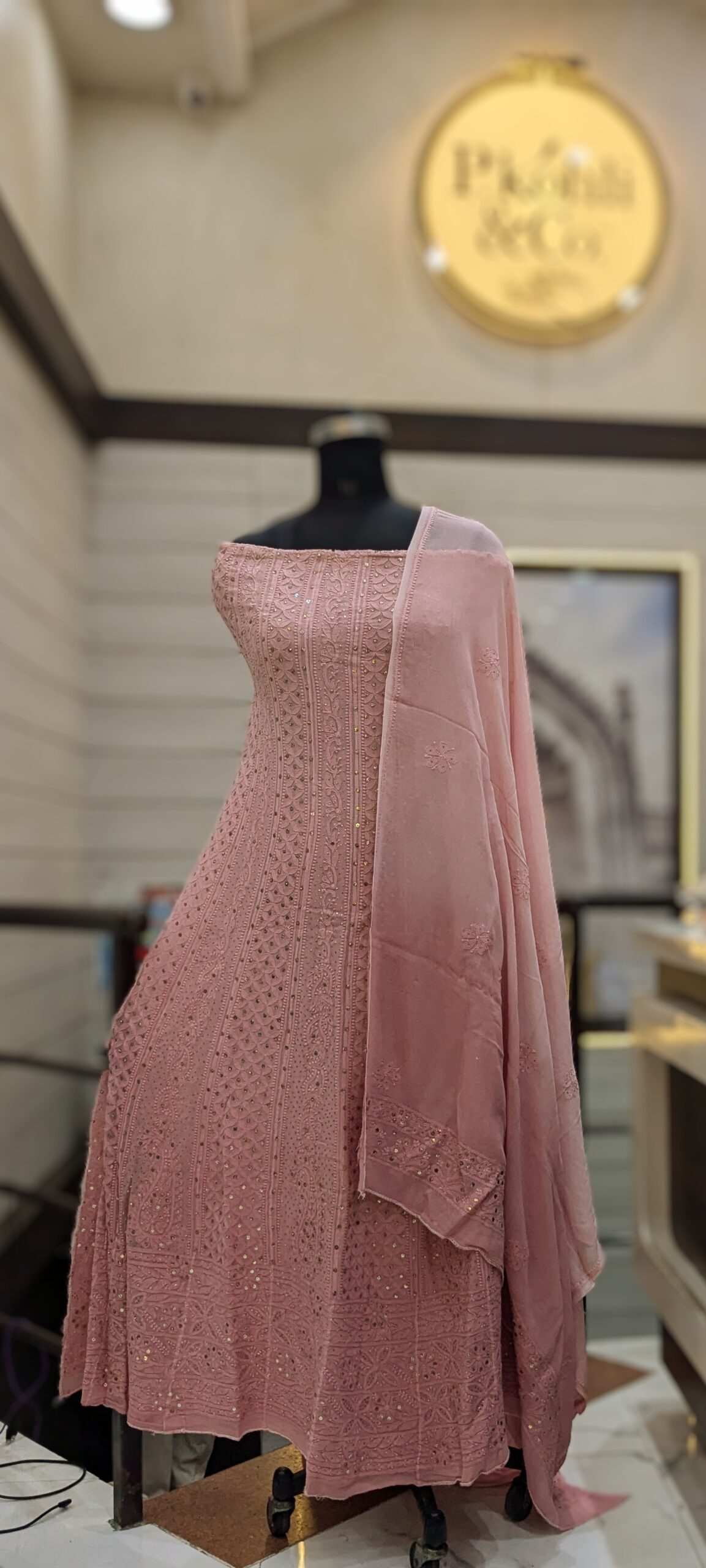 semi stitched anarkali