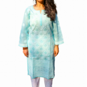 Cotton jalli work Kurti